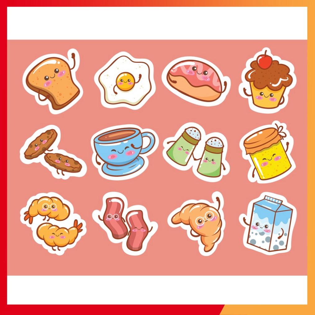 Combo 10 sheet sticker dán đồ chơi cực xinh xắn, phù hợp cho sổ tay, laptop, mũ bảo hiểm và vali.