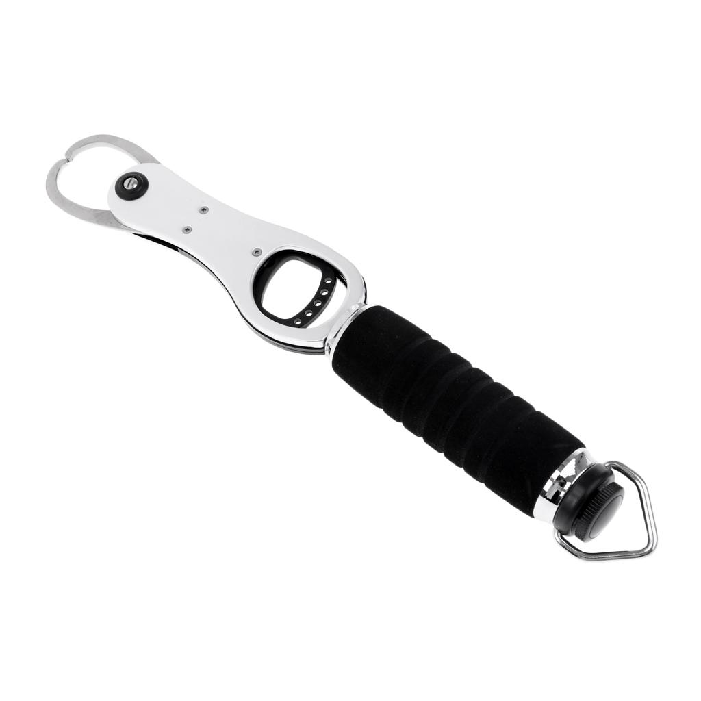 Portable Fishing Grip Lip Tackle Gripper Grabber Grab Tool with Weight Scale