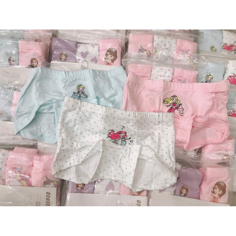 Quần chip đùi teengo cho bé gái - set 3c