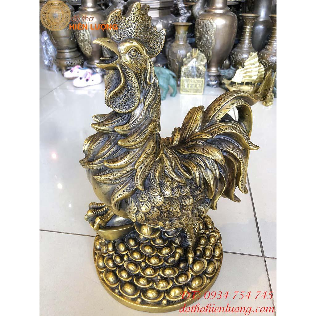 Tượng Gà Trống Tài Lộc Cao 40cm