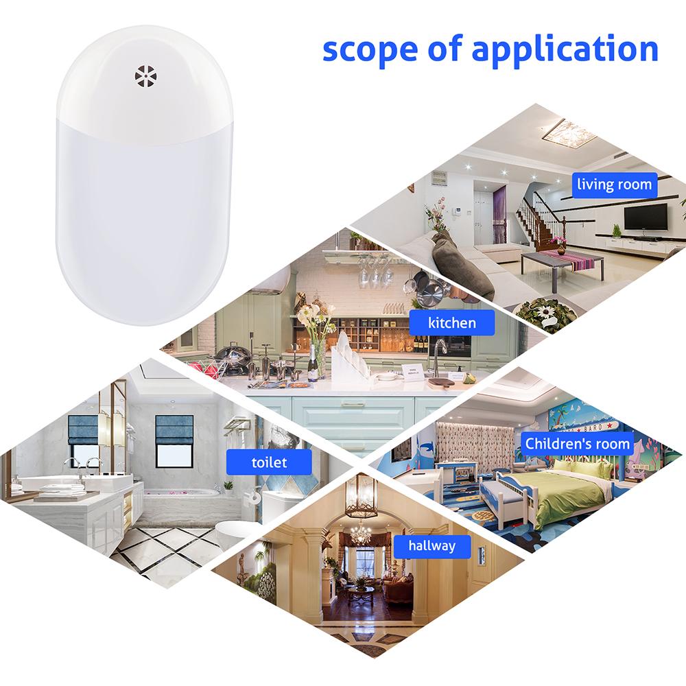 Đèn Led ban đêm gắn tường 0,7W ánh sáng trắng ấm với cảm biến sáng tối cho phòng trẻ em