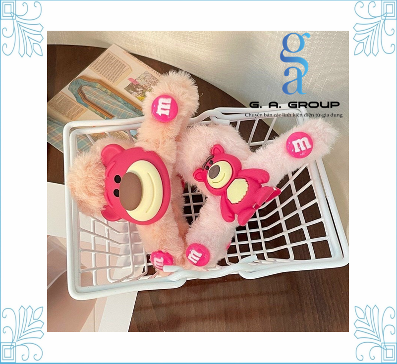 KẸP TÓC LÔNG MIN GẤU DÂU LOTSO