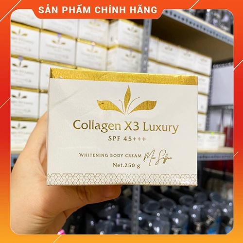 Kem Body Collagen X3 Luxury và Kích trắng Colagen X3