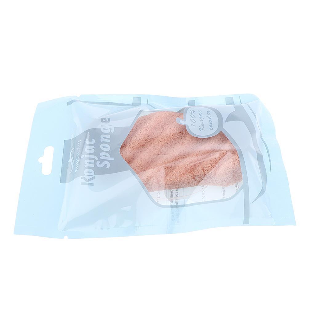 2 Pieces 100% Natural Konjac Soft Puff Face Body Wash Cleaning Sponge