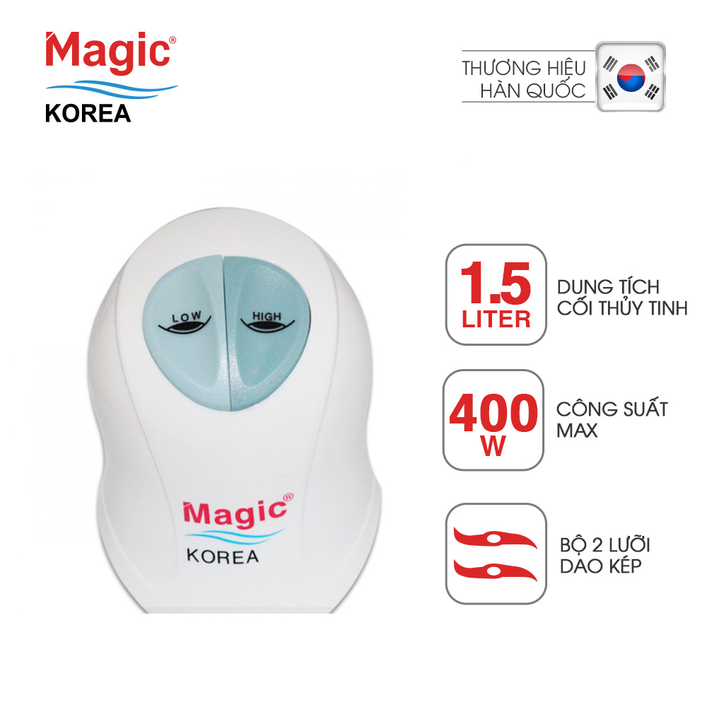 Máy Xay Thực Phẩm Hai Lưỡi Kép Magic A-04 (400W) - Hàng chính hãng