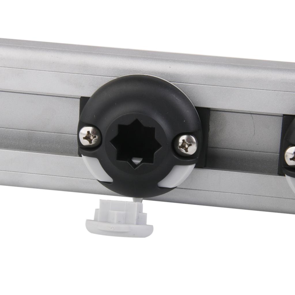 AlumInum Alloy Mounting Track Fishing Mount Base Tackle Kit Accessory for Canoeing Kayak