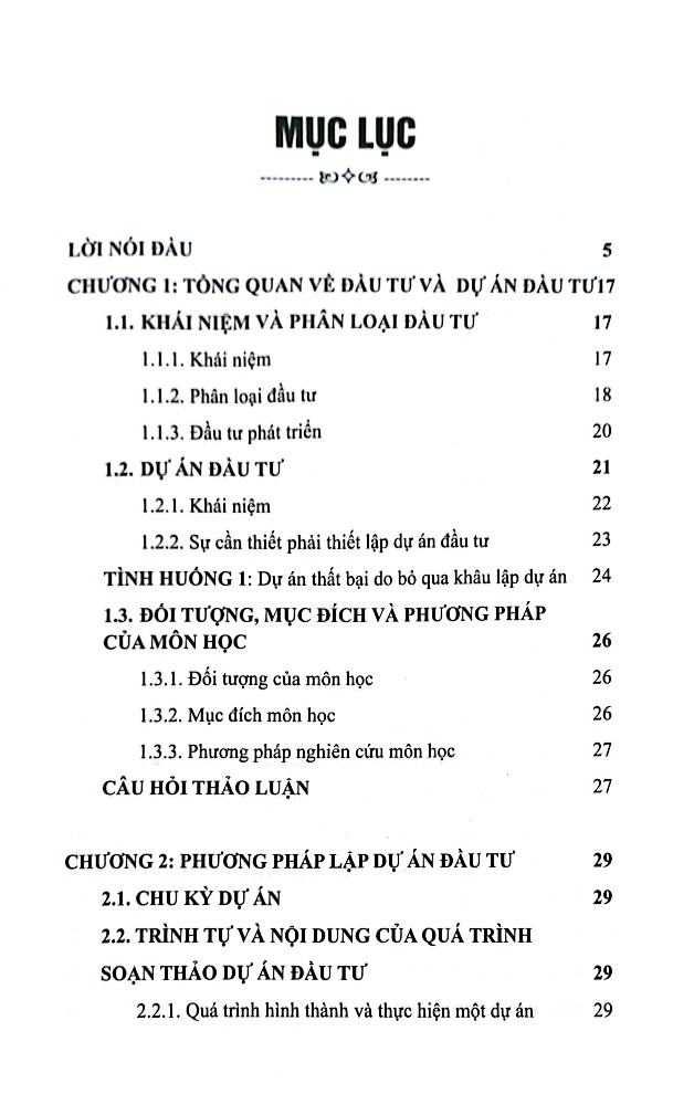 GIÁO TRÌNH LẬP VÀ THẨM ĐỊNH DỰ ÁN ĐẦU TƯ (TBL2)