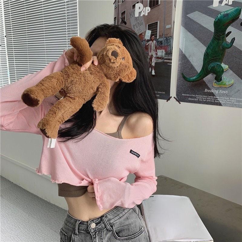 Áo thun gân croptop mỏng OOD ONE OUT summer 2021