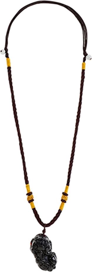 Mặt Dây Chuyền Tỳ Hưu Opal Đen Tự Nhiên Tặng Kèm Dây Đeo 45CM GemBank