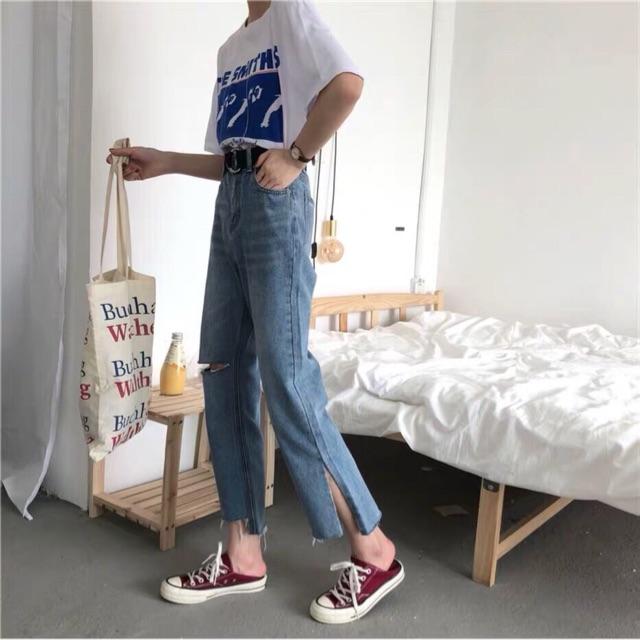 Quần jeans ống rộng Unisex OR123