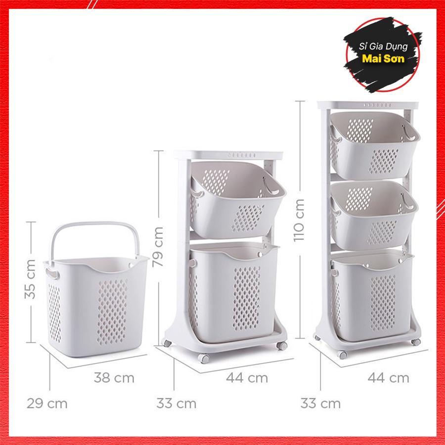 Kệ Đựng Đồ Đa Năng 3 Tầng Chất Liệu Nhựa Cao Cấp Hiện Đại Siêu Bền Có Bánh Xe Đa Chiều Tiện Lợi