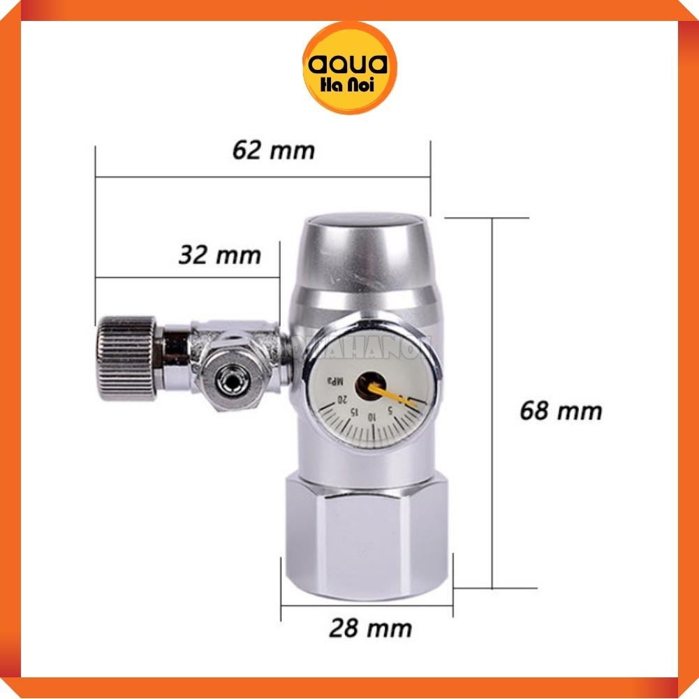 Van tinh chỉnh CO2 Mufan - Van cơ có đồng hồ báo áp suất cho hồ thủy sinh