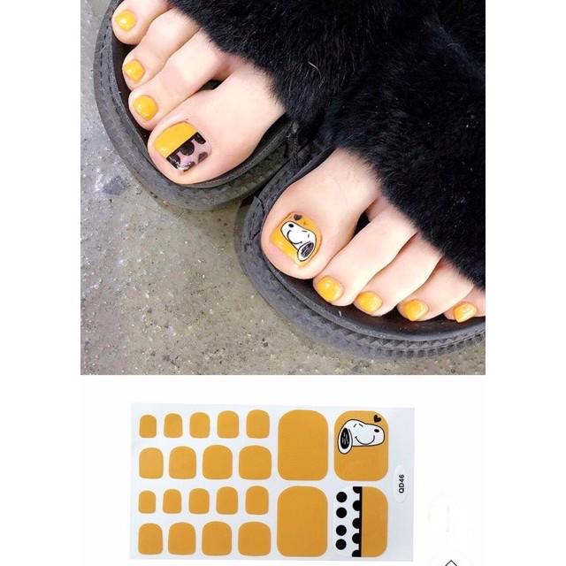 Set dán móng chân nails dán nghệ thuật nhiều màu - có ngay bộ móng đẹp trong 5 phút