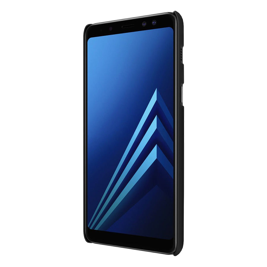 Ốp lưng sần cho Samsung Galaxy A8 Plus 2018 hiệu nillkin mặt lưng nhung mịn, chống sốc cực tốt - Hàng nhập khẩu