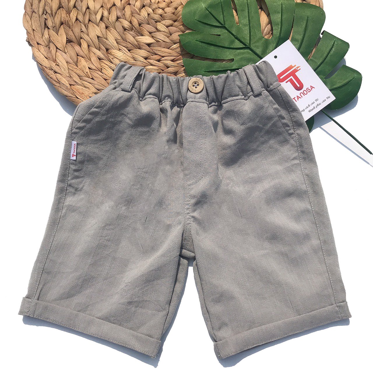 Quần short đũi cho bé trai Tanosa Kids size 1-5 tuổi Phong cách Hàn QuốC; Quần short đũi cho bé trai siêu mềm mịn - 2021- 10-25kg