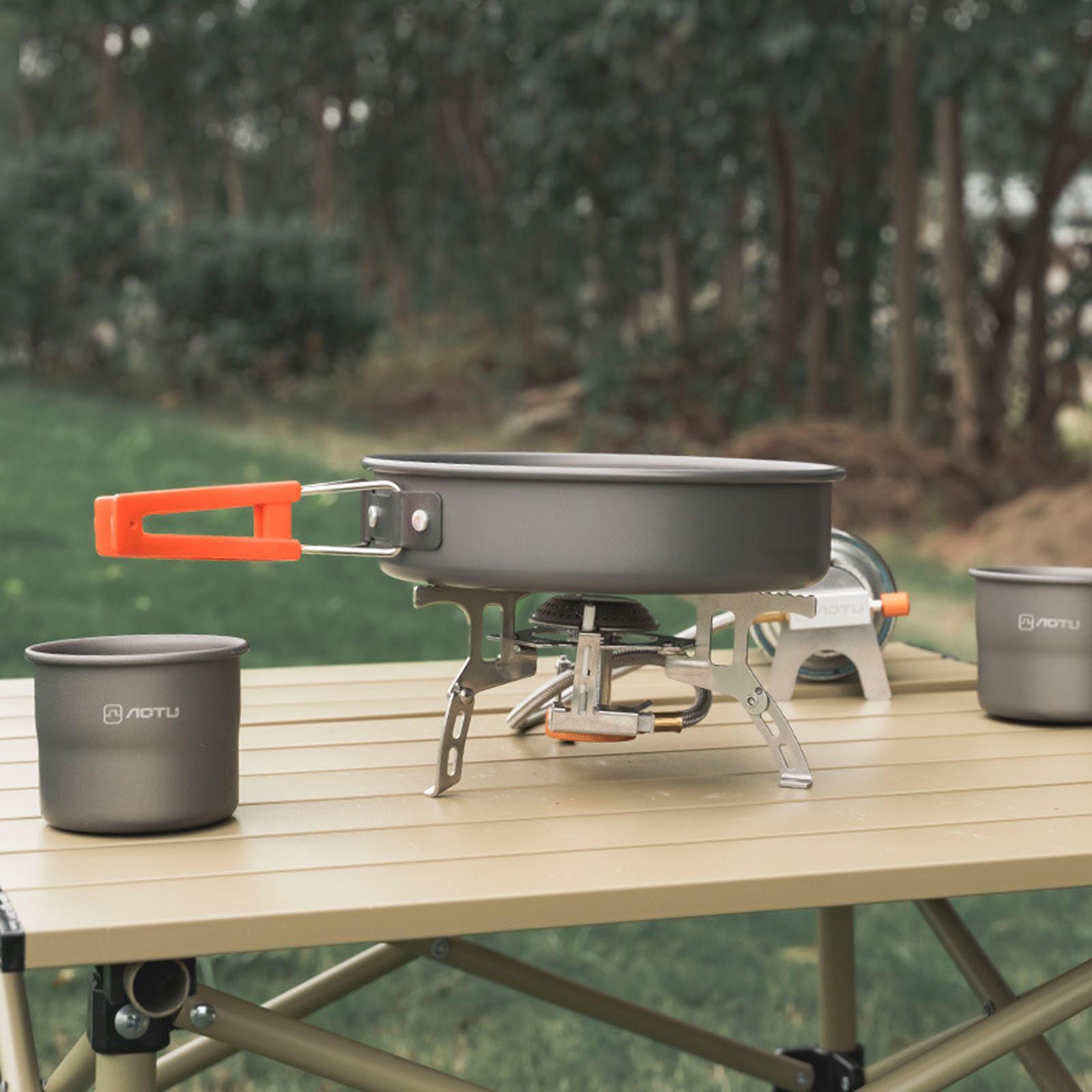 Portable Camping Gas Stove Mini Cooker Gear for Fishing Cooking Camping