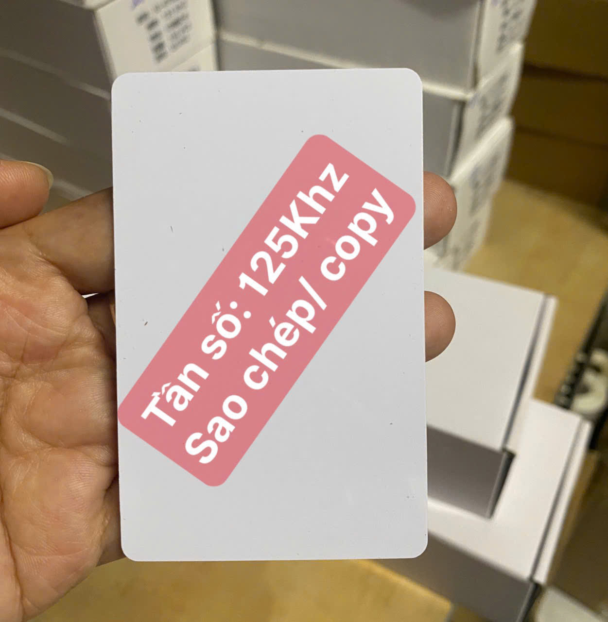 Thẻ từ Copy ( sao chép) RFID tần số 125Khz (Proximity) dạng card - Hàng nhập khẩu
