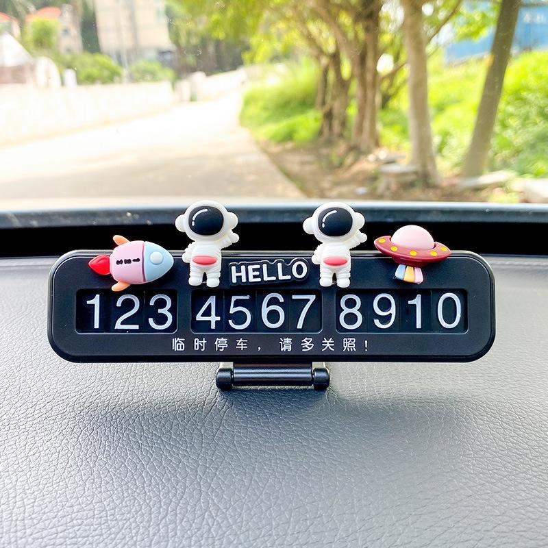 Bảng Số Điện Thoại Đỗ Xe Tạm Thời Trang Trí Nội Thất Xe Hơi