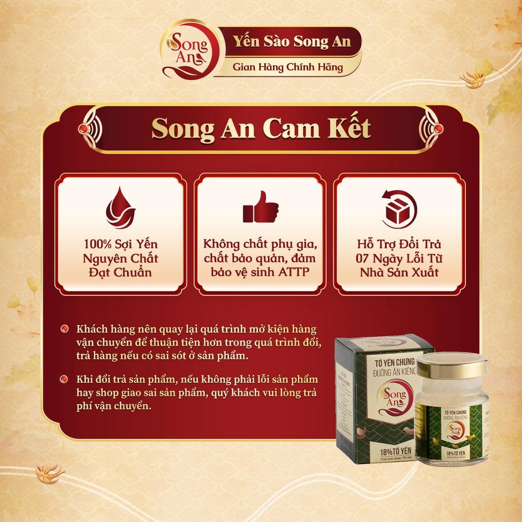 Tổ yến chưng đường ăn kiêng ISOMAL Song An Food hũ 70ml giảm cân bổ sung dưỡng chất