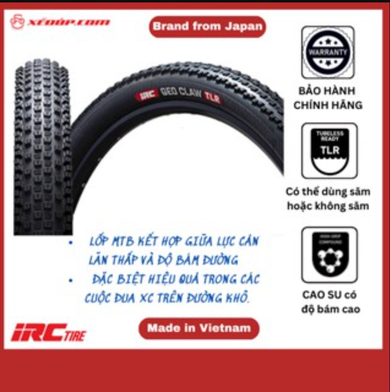 Lốp Xe Đạp MTB iRC TIRE Nhật Bản GEO-CLAW