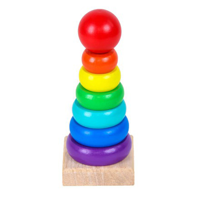 Bộ đồ chơi gỗ 3 món phát triển trí tuệ cho trẻ ( Đàn gỗ 8 thanh, tháp cầu vòng, Thả hình khối)