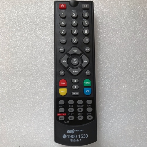 Remote VTC HDV2 Dùng Cho Đầu Thu Vệ Tinh VTC - Hàng Chính Hãng