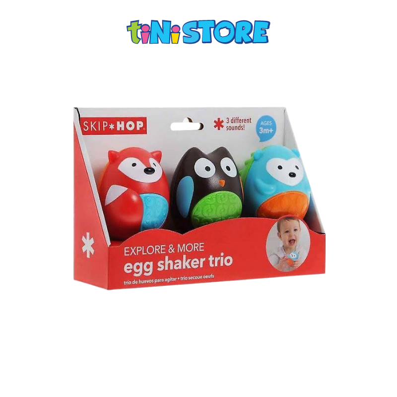 TiNiStore-Đồ chơi bộ 3 trứng hình thú Skip Hop 303106