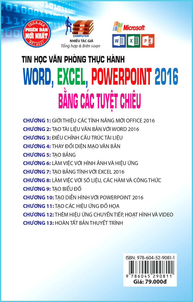 Thực Hành Microsoft Word - Excel - PowerPoint 2016 Bằng Các Tuyệt Chiêu (Sách kèm theo CD Bài tập) (Tái bản năm 2020)