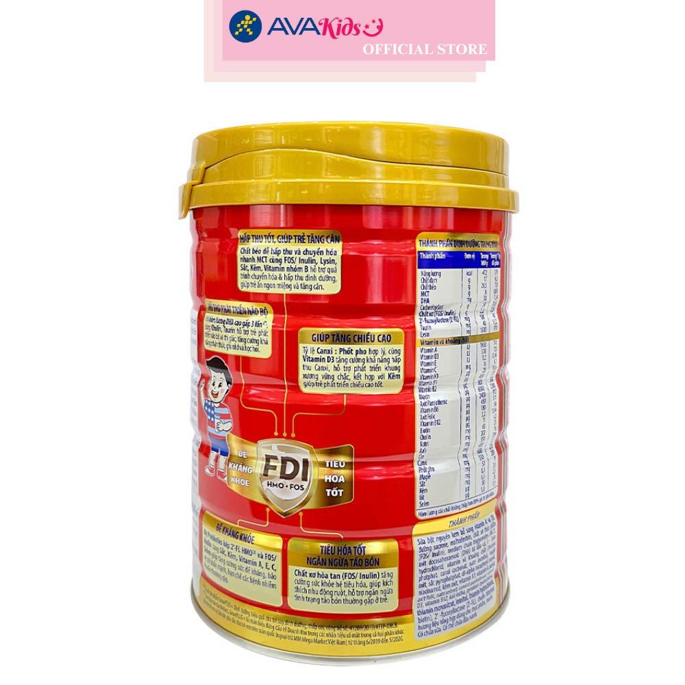 Sữa bột Nutifood GrowPLUS+ đỏ hương vani 900g (từ 1 tuổi) cho trẻ suy dinh dưỡng, thấp còi - Hàng chính hãng