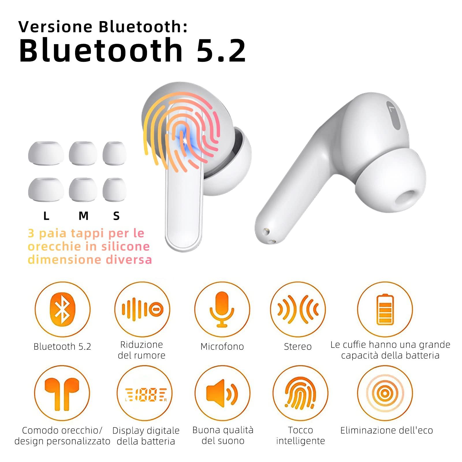 Tai nghe Bluetooth, tai nghe Bluetooth có điều khiển cảm ứng, tai nghe không dây, tai nghe âm thanh nổi không dây với micro, IPX7 không thấm nước, chơi 35 giờ cho iOS và Android
