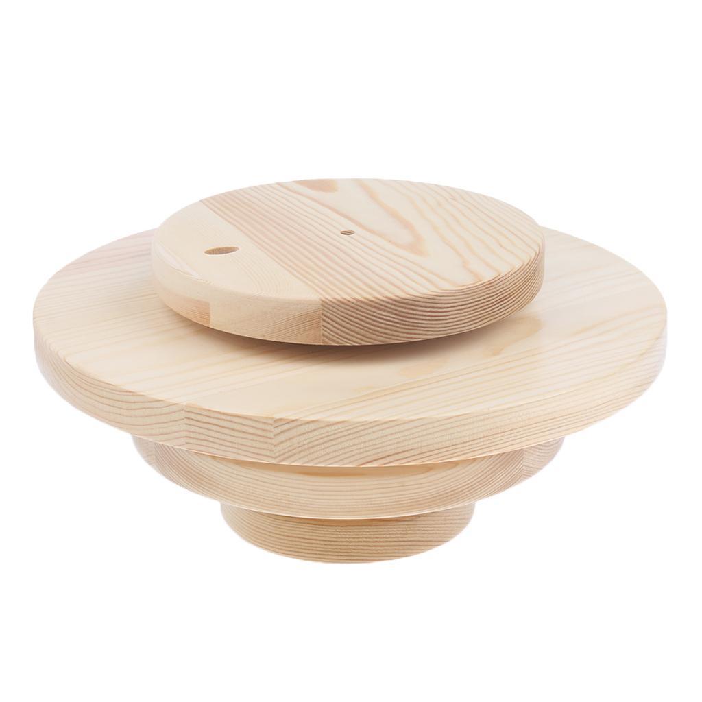 Wood Rotating Essential Oil Holder Display Shelf Organizer 3 Tier 39 Hole