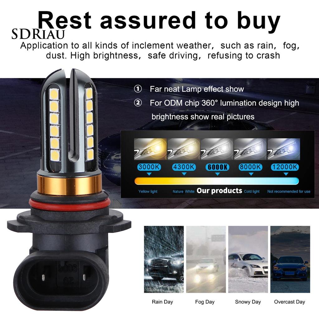 2 Đèn Pha 9005 9006 360 Độ Siêu Sáng Cho Xe Hơi