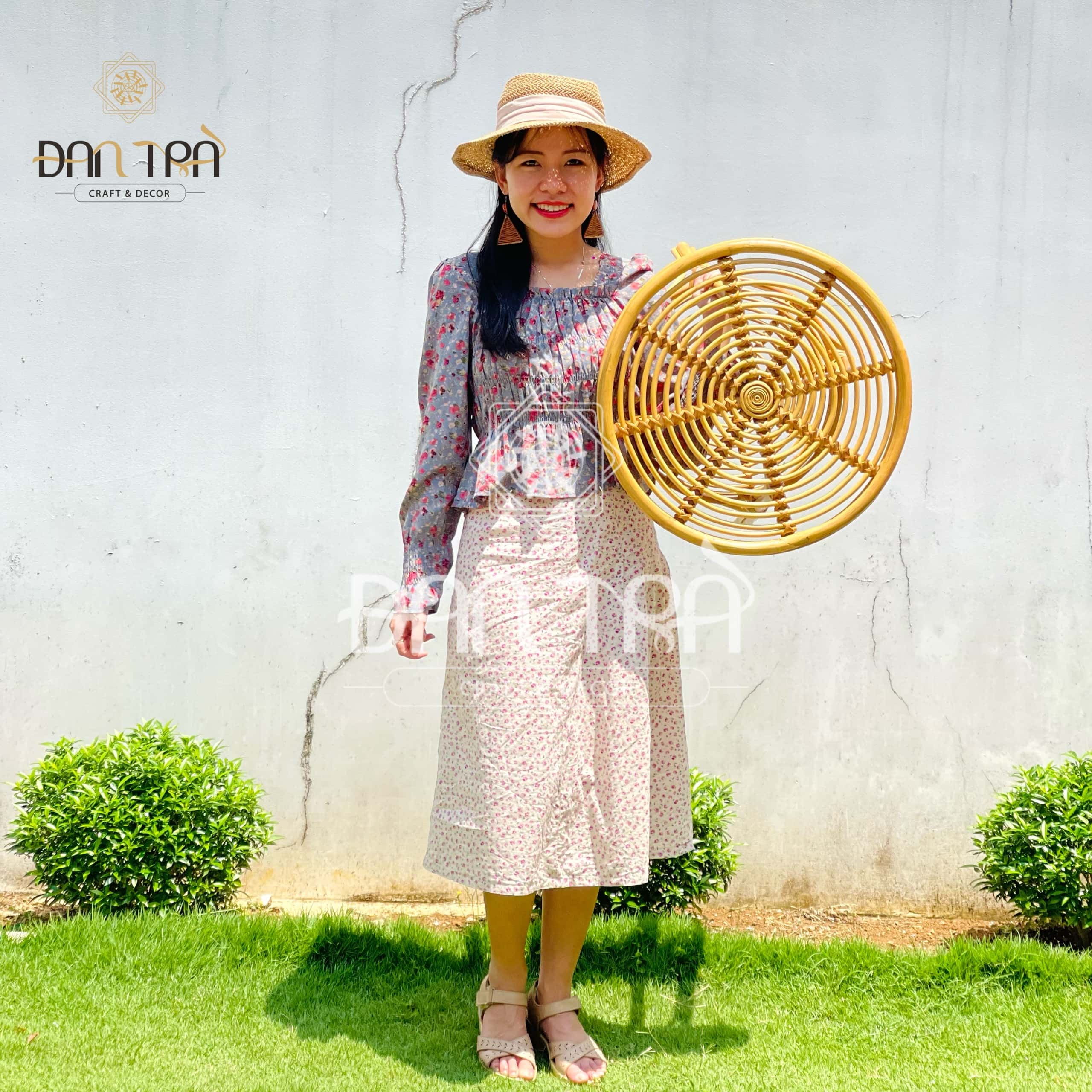 Bàn Mây Tròn Truyền Thống 2 Tầng, Bàn Trà Mây Đan, Bàn Caphe Mây, Xưởng Bàn Ghế Mây Tre ĐAN TRÀ