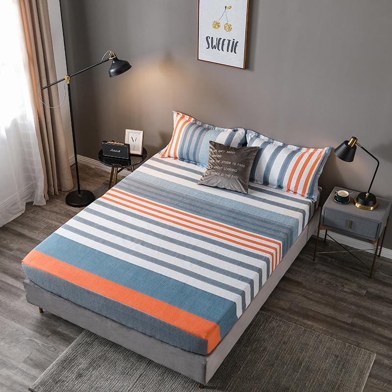 1 Chiếc Thun Trang Bị Tấm Xanh Giường Bộ Đơn Giản Phong Cách Vật Có Cashmere Tờ Cho Vua Kích Thước Giường Tờ 180X200 Nhà Dệt