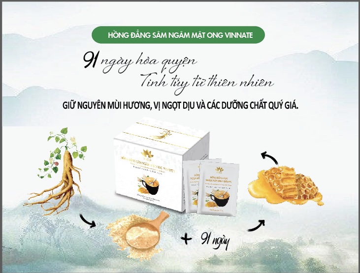 Hồng Đẳng Sâm Ngâm Mật Ong Vinnate