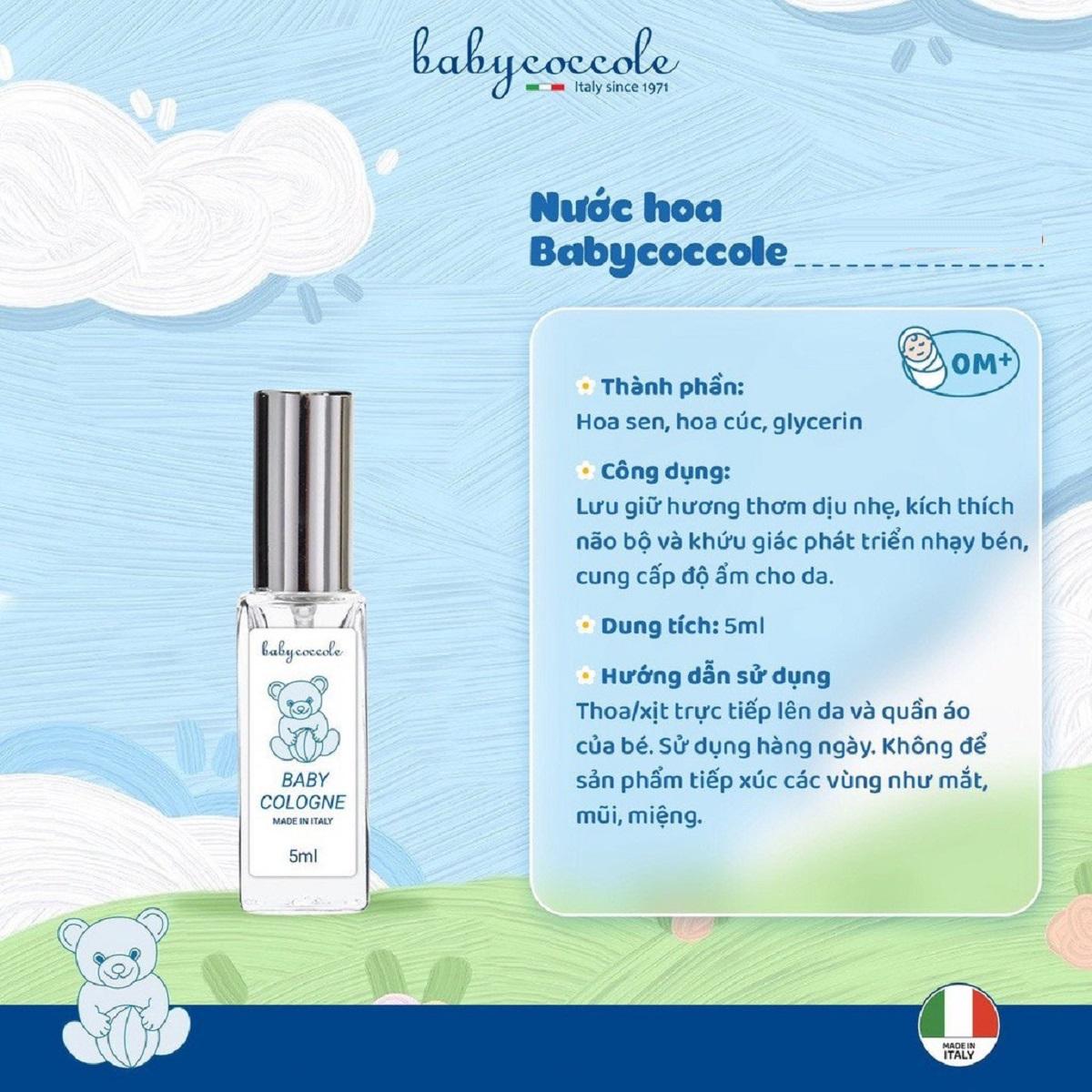 Nước hoa chiết xuất Babycoccole 0M