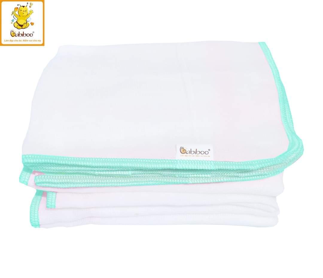 Set 10 cái khăn sữa sơ sinh Babiboo 4 Lớp mềm mại cho bé