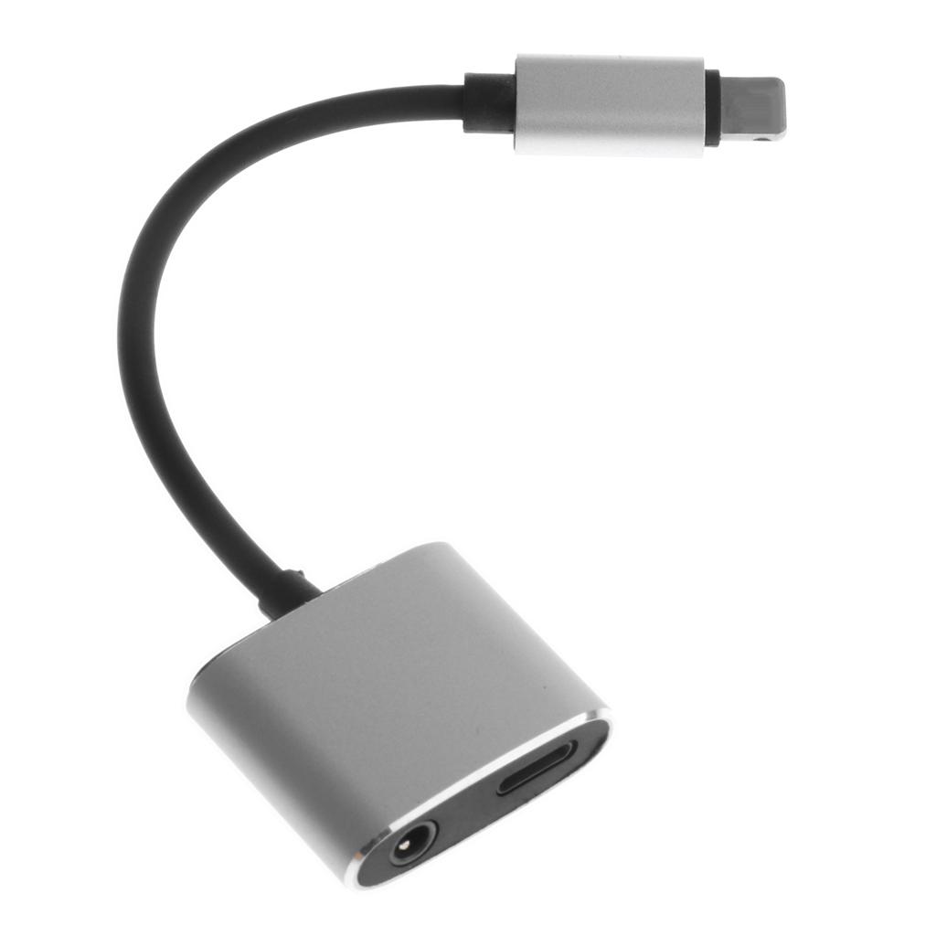 2 in 1 3.5mm Earphone Audio & Charging Adapter for  7 8 Plus X