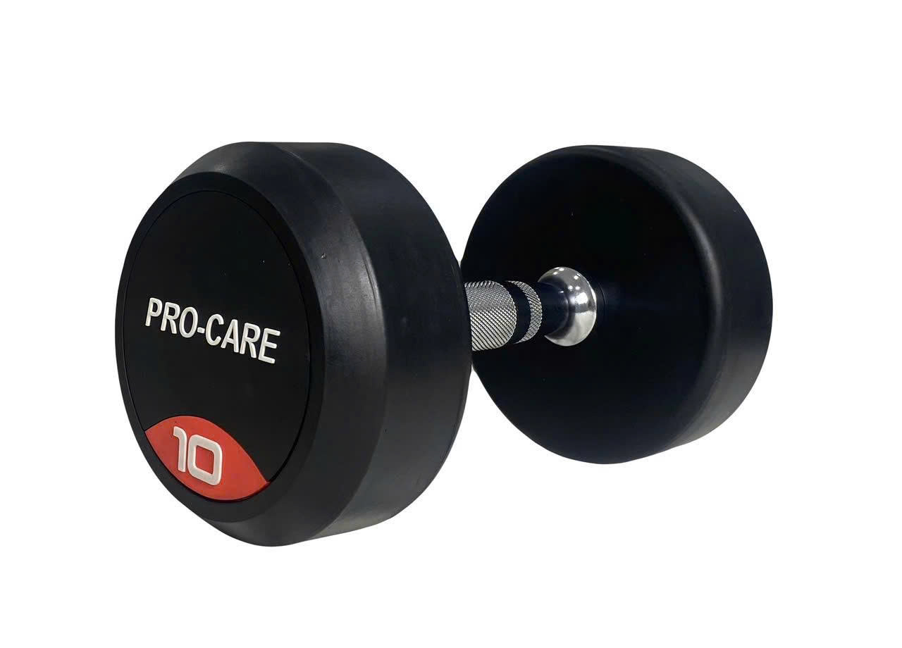 Tạ Tay Dumbbells Cao Su Lõi Sắt Pro-Care Đài Loan - Các Mức Tạ 2.5Kg, 5Kg, 7.5Kg, 10Kg (1 Cái)
