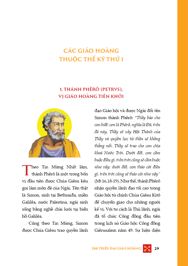 266 TRIỀU ĐẠI GIÁO HOÀNG TRONG DÒNG LỊCH SỬ GIÁO HỘI