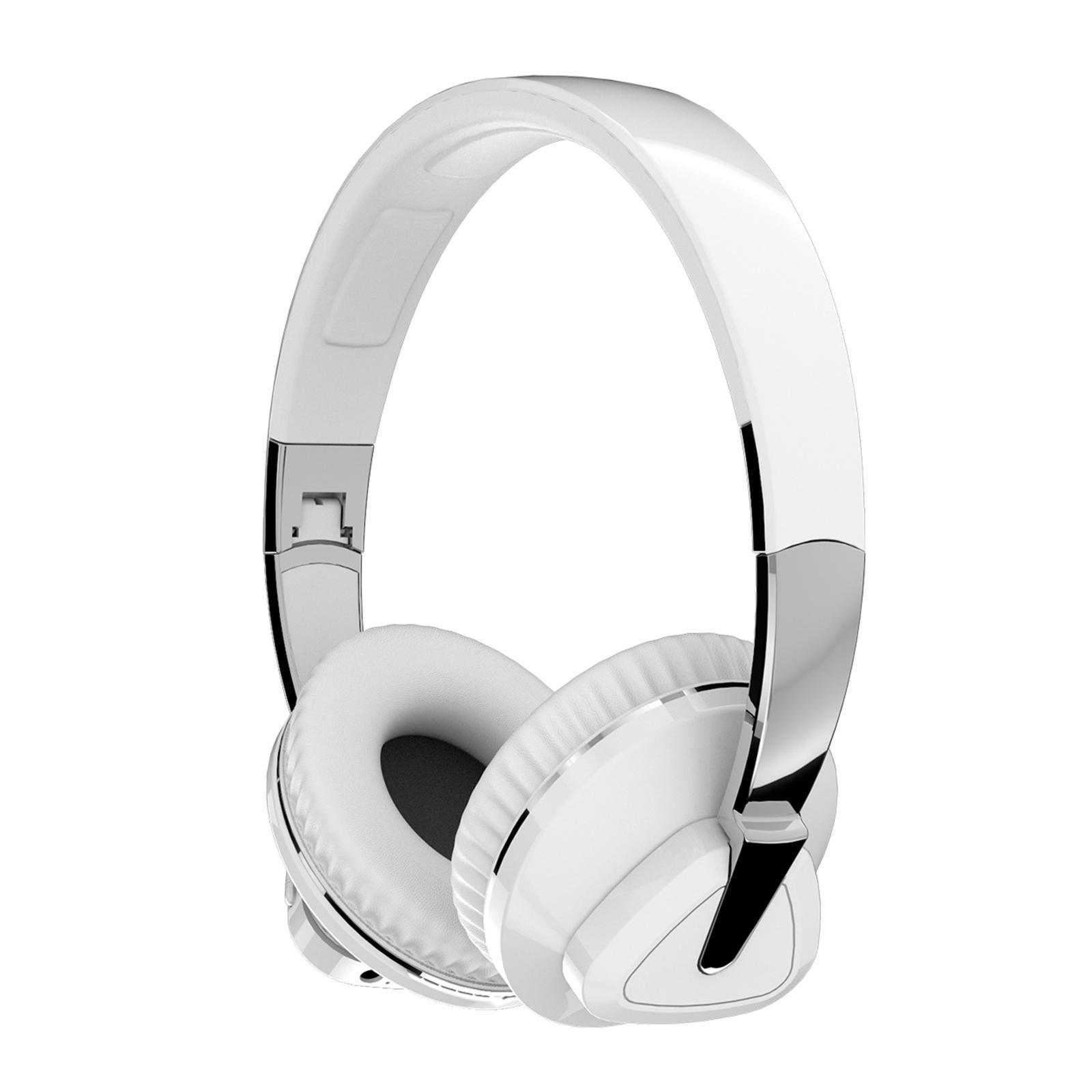 Bluetooth Over Ear Headphones Protein Earmuffs Portable Built in Mic Wireless/Wired Headset for Tablets TV PC Desktop Computer Cellphone