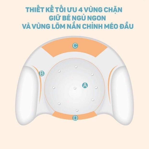 Gối cao su non chống méo đầu cho bé