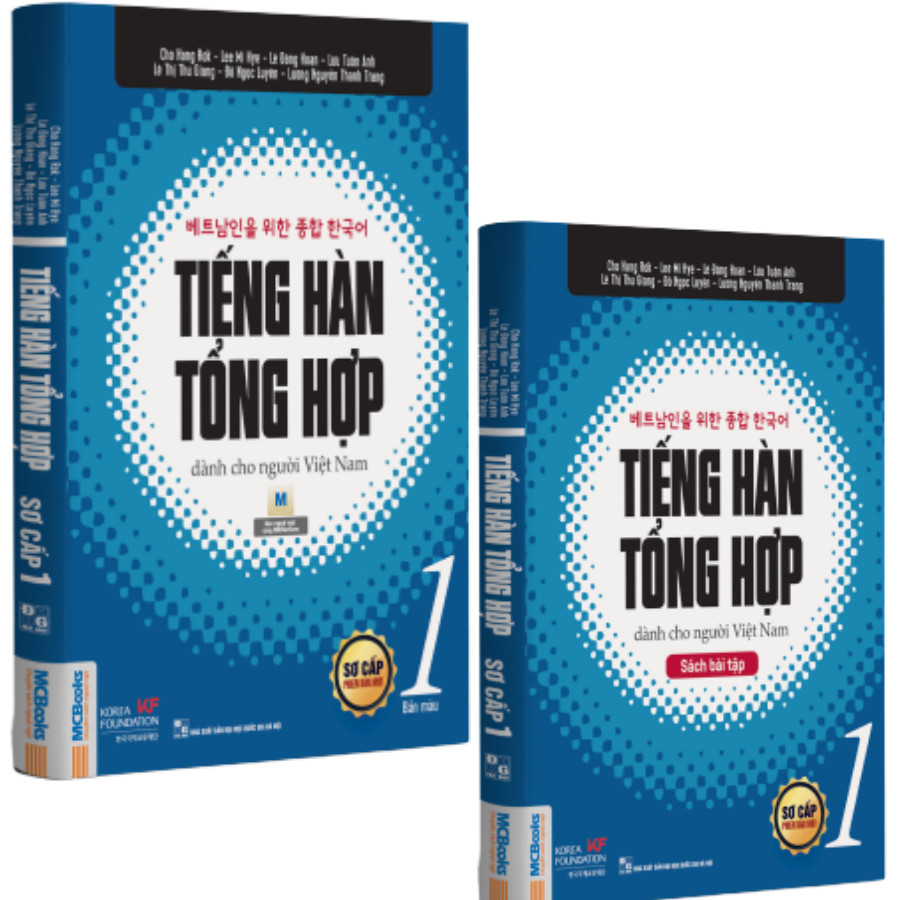 Combo Sách Tiếng hàn tổng hợp dành cho người Việt Nam - Sơ cấp 1 (Bản 4 màu)