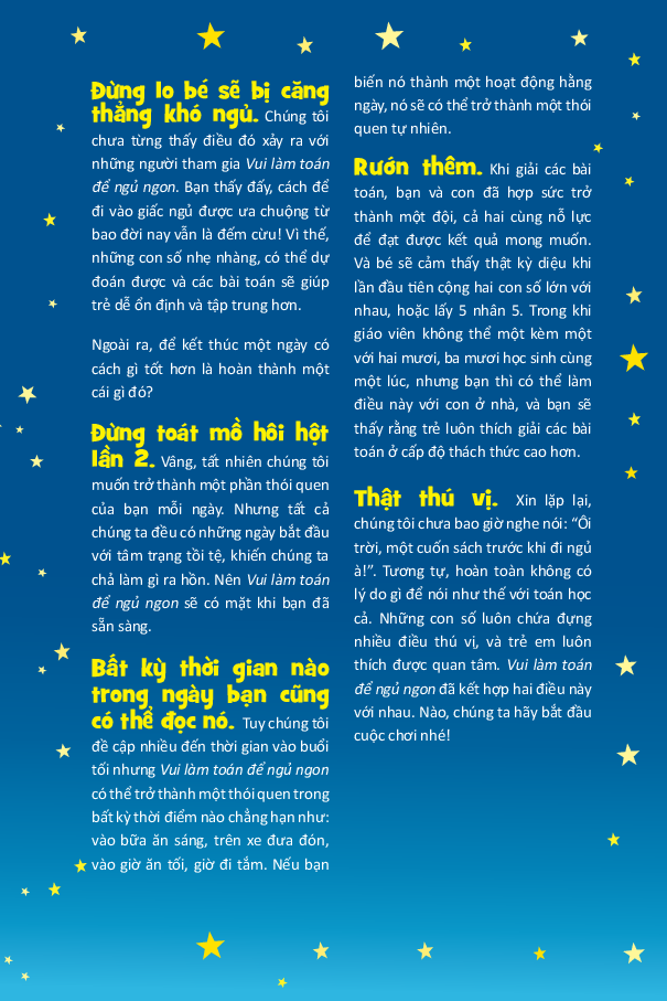 Vui Làm Toán Để Ngủ Ngon 01 - Bedtime Math 1
