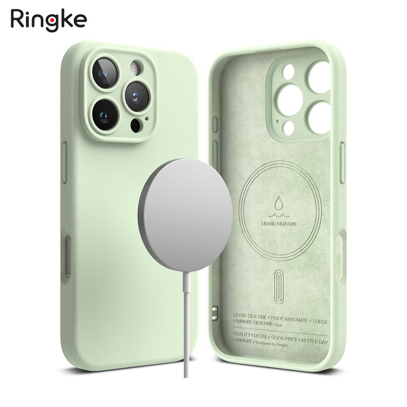 Ốp lưng dành cho iPhone 16 Pro Max/16 Pro/16 Plus/16 RINGKE Silicone Magnetic - Hàng Chính Hãng