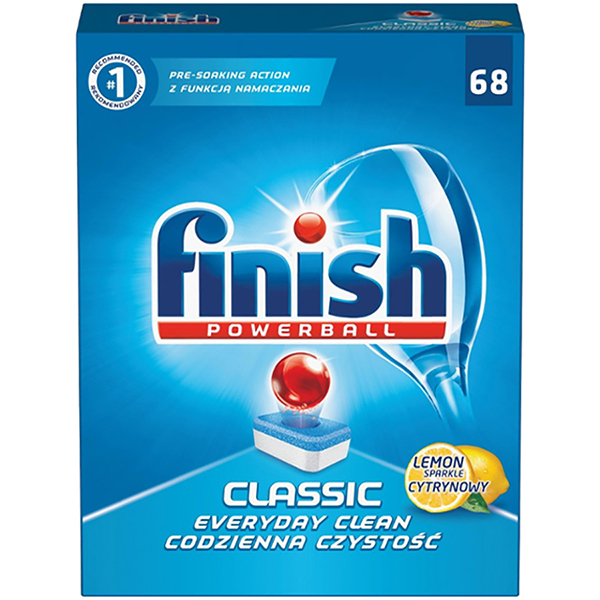 Viên rửa bát tổng hợp FINISH 68 viên hương chanh