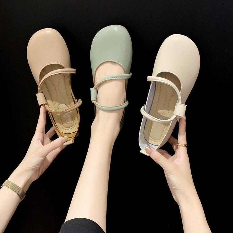 Giày búp bê mũi tròn dễ thương cho nữ