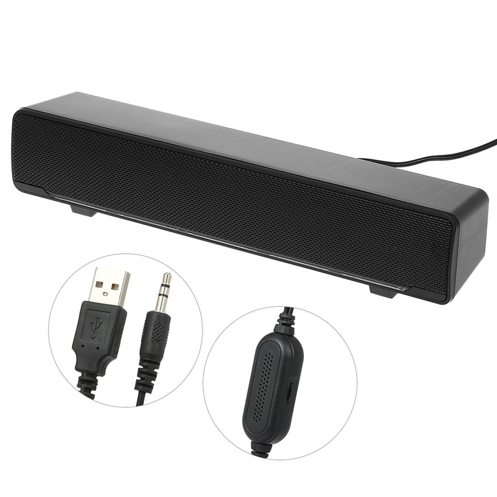 Loa V-196 Jack 3.5mm Có Dây Âm Thanh Siêu Trầm Cho Máy Tính