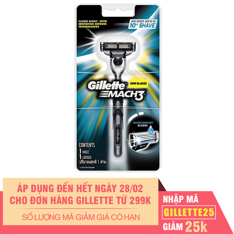 Dao Cạo Râu Gillette Mach 3