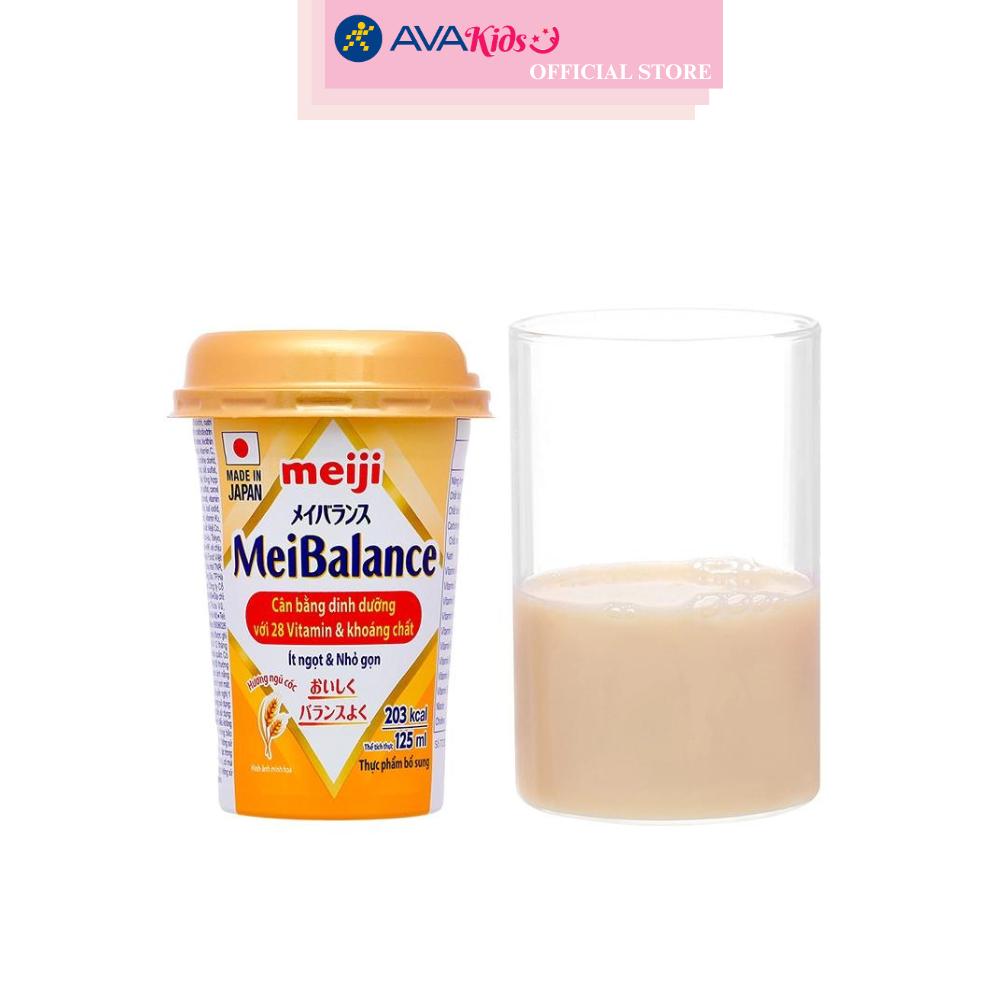 Thực phẩm bổ sung Meiji MeiBalance hương ngũ cốc 125 ml dành cho người lớn